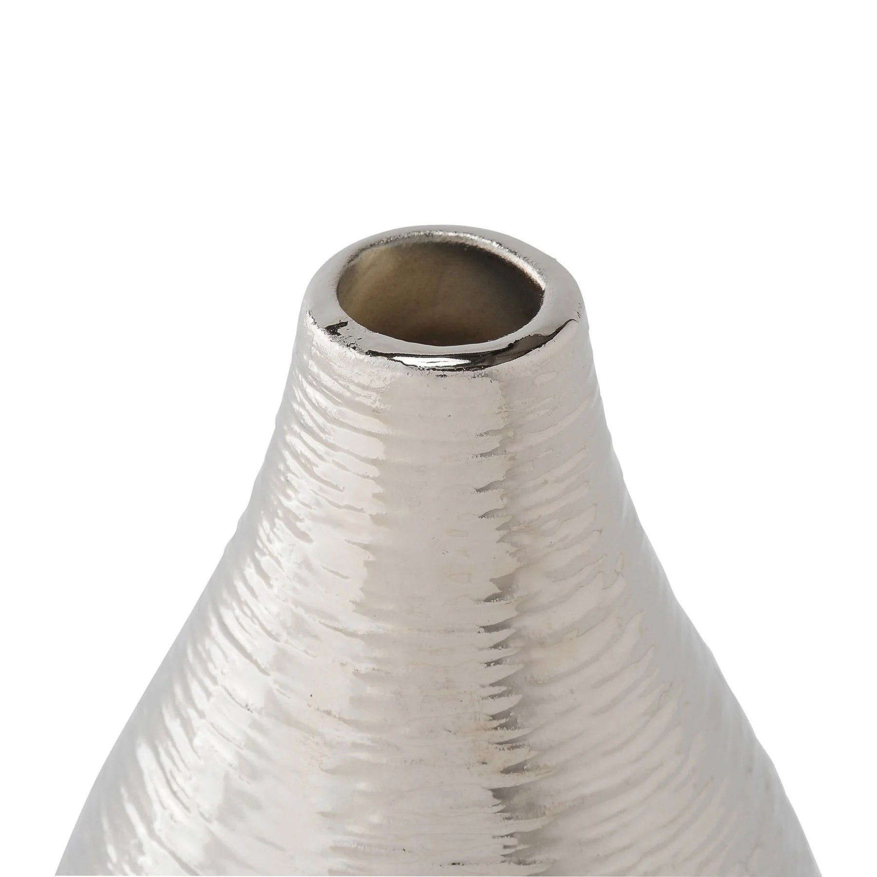 Silver Teardrop Vase