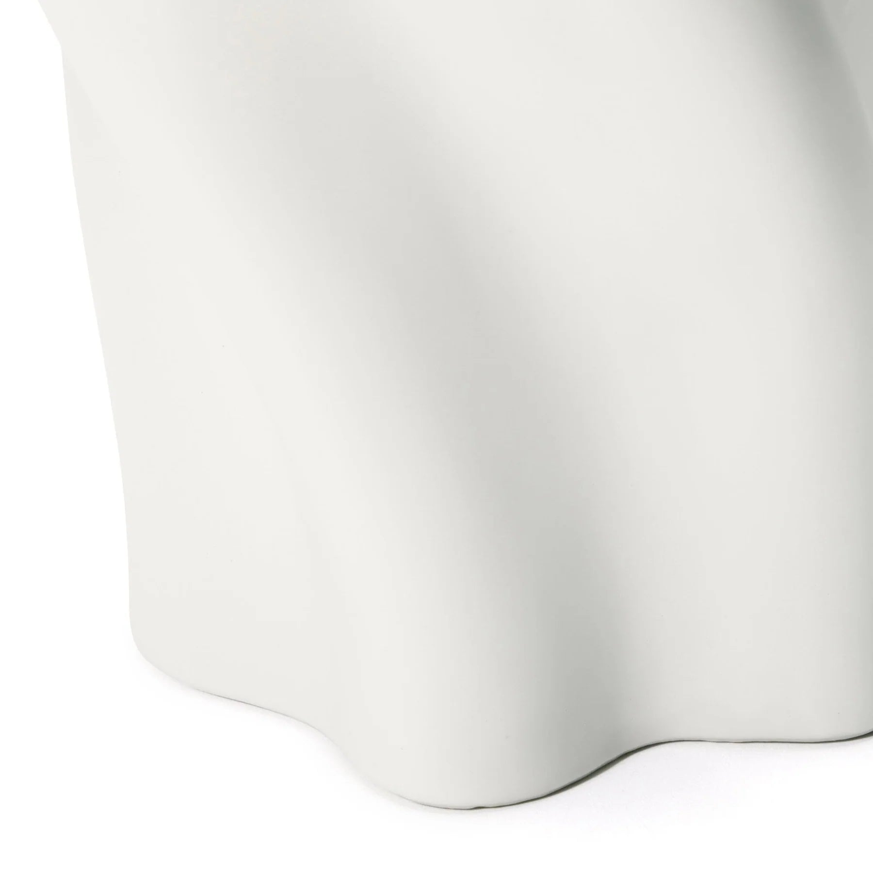 Ceramic Twist Vase, Large, White