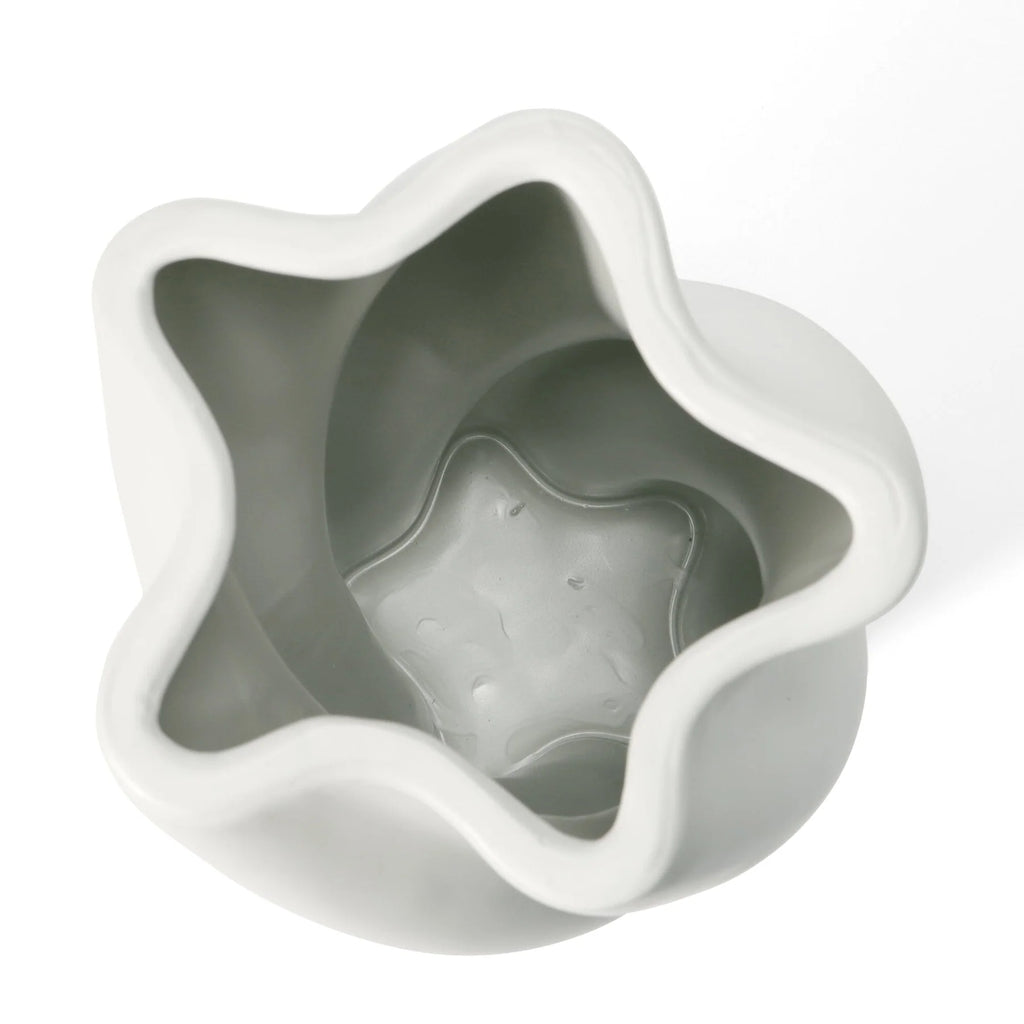 Ceramic Twist Vase, Large, White