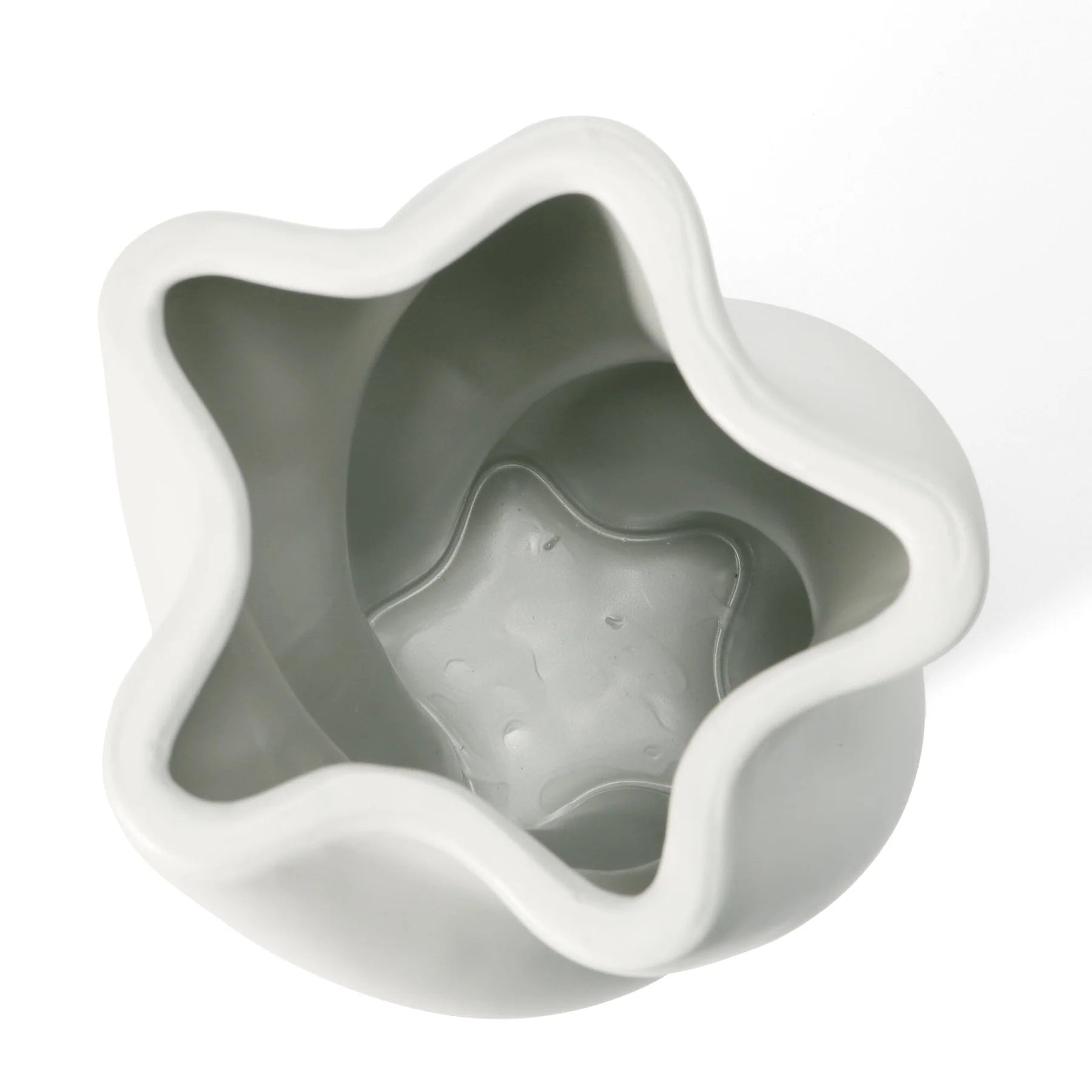 Ceramic Twist Vase, Large, White